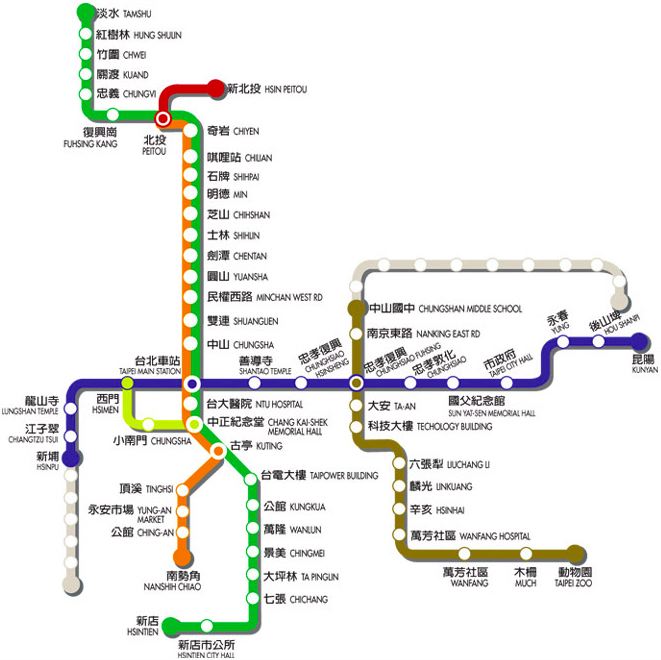 Taiwan Train High Speed Rail Stations Maps